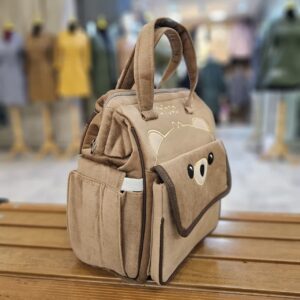 کیف کوله ای مخمل عروسکی خرس شتری