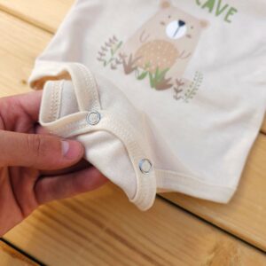 ست لباس سرویس باز bear cave کرم نی نی گل