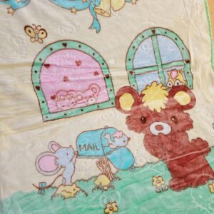 پتو گلبافت سایز بزرگ طرح خرگوش پنجره سبز