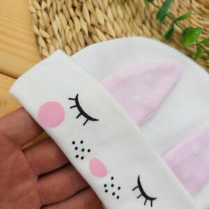 کلاه خرگوش صورتی لیونا