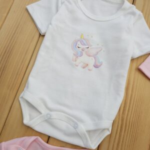 ست لباس 19تکه بیمارستانی پنبه ای اسب تک شاخ صورتی ادورا