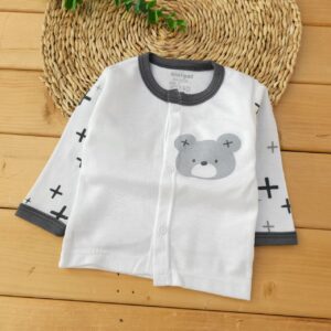 ست لباس سرویس باز 3 خرس طوسی نی نی گل