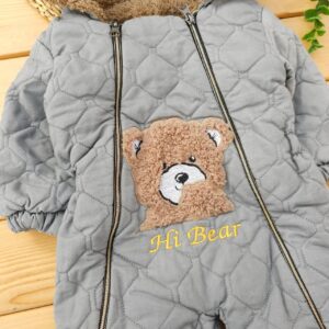 کاپشن سرهمی جوراب دار طوسی تیره Hi Bear گلیران