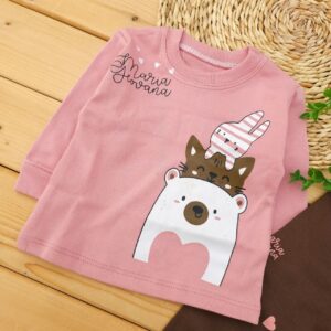 بلوز شلوار پنبه دورس قلب کالباسی شکلاتی آراس