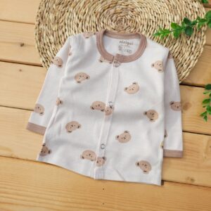 ست لباس سرویس باز تدی کرم نی نی گل