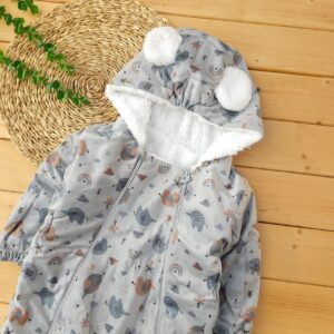 کاپشن سرهمی جوراب دار فیل طوسی بی لایف (6 ماه تا 12 ماه)