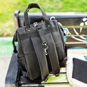 کیف کوله 3تکه (کیف کوچک و زیرانداز) گلدوزی دار تدی مشکی Sunnbaby