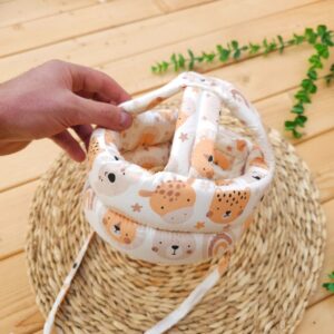 کلاه محافظ سر ابری 360 درجه شیر کرم لوکس