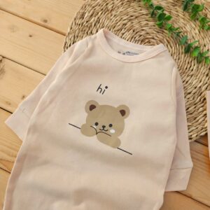 سرهمی کلاه دار پنبه خالص خرس Hi کرم چیاکو