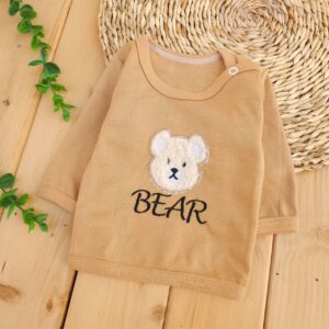 ست لباس 5تکه bear پشمالو نارنجی لیونا