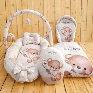 پک کامل سیسمونی 19 تکه رنگ کرم اقتصادی جشنواره (ارسال رایگان)