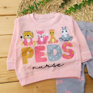 بلوز شلوار پنبه دورس PEDS صورتی آراس