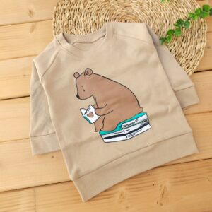 بلوز شلوار پنبه دورس خرس و کتاب کرم یودا بی بی