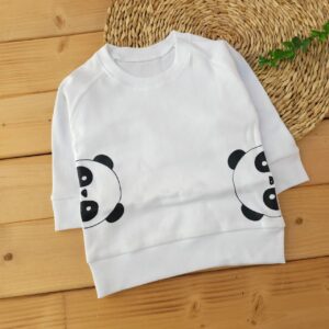 بلوز شلوار پنبه دورس پاندا سفید یودا بی بی