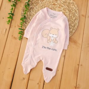 ست 10 تکه بیمارستانی پنبه خالص سنجاب صورتی چیاکو