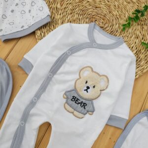 ست 7تکه بیمارستانی زرافه Bear طوسی لیونا